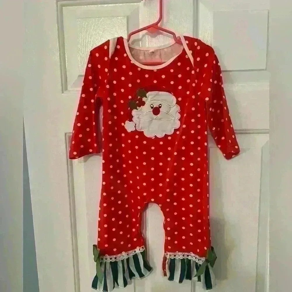 12-18 month Santa romper - Picture 1 of 4